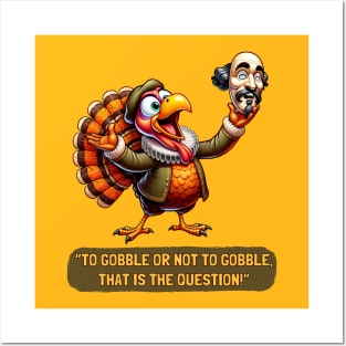 Shakespeare Turkey Hamlet Funny Thanksgiving Drama Posters and Art